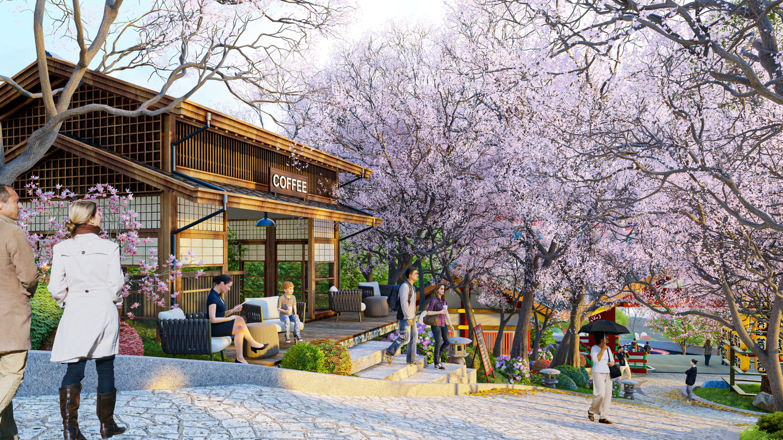 Novaworld Ho Tram - Binh An Morito, Sakura Beach - Landscape Design - 18